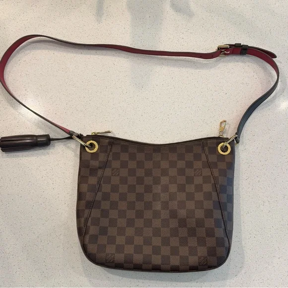 Louis Vuitton South Bank Damier Crossbody Shoulder Bag EBENE - Picture 2 of 15